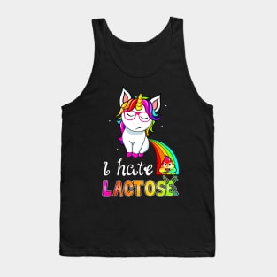 Lactose Intolerance Unicorn Tank Top